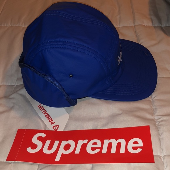 SUPREME X PRIMALOFT COLLAB EAR FLAP ROYAL BLUE CAMP CAP MEN WOMEN NEW HAT - Picture 4 of 6